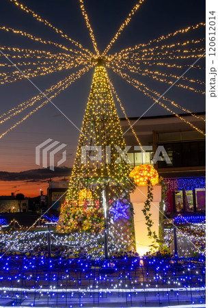 道の駅ららん藤岡のイルミネーション 120612014