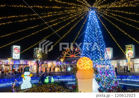 道の駅ららん藤岡のイルミネーション 道の駅ららん藤岡のイルミネーション 120612023