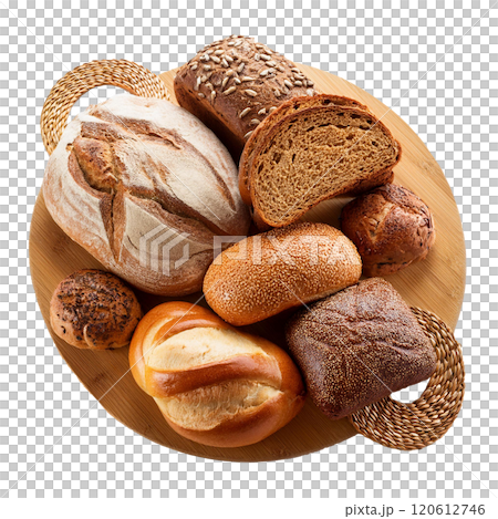 bread on a wooden board bread on a wooden board 120612746