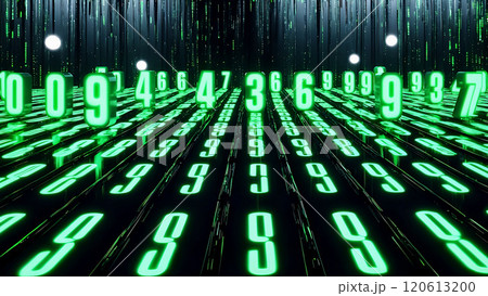 緑の数字のデジタルコード - 近未来のサイバースペース 緑の数字のデジタルコード - 近未来のサイバースペース 120613200