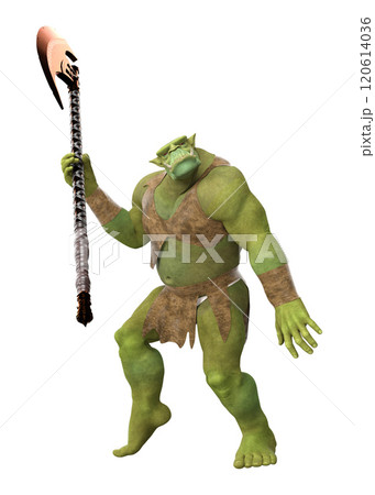 3D Fantastic green ogre 120614036