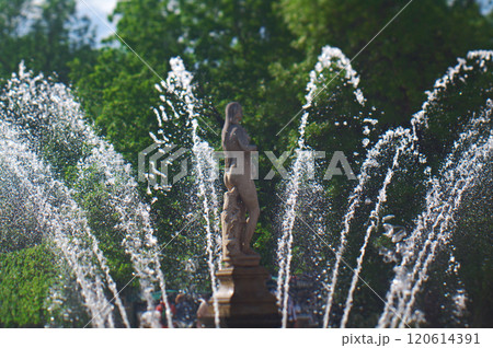Fountain "Lion Cascade" in Peterhof palace Fountain "Lion Cascade" in Peterhof palace 120614391