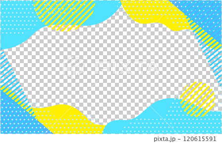 流行幾何圖案背景素材13淺藍藍黃色 120615591