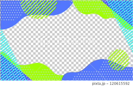 Pop geometric pattern background material 13 Yellow-green Blue-purple Blue 120615592