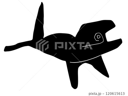 ナスカの地上絵　クジラ 120615613