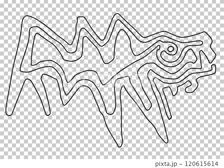 Nasca's land-painting whale 120615614