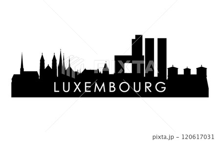 Luxembourg skyline silhouette. Luxembourg skyline silhouette. 120617031