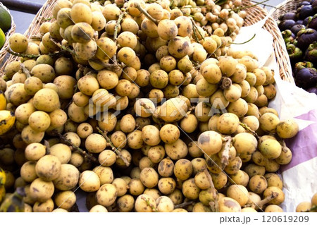 路上の果物売り　プノンペン　カンボジア　3 120619209