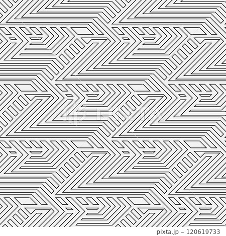 Abstract geometric seamless pattern lines. 120619733