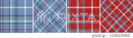 Check plaid set seamless pattern. Check plaid set seamless pattern. 120619760