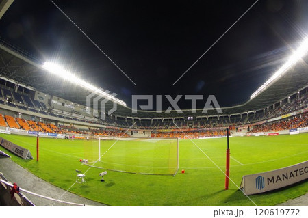 長野Uスタジアムのアウェイゴール裏からみた景色 長野Uスタジアムのアウェイゴール裏からみた景色 120619772