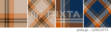 Plaid seamless vector pattern set. 120619775