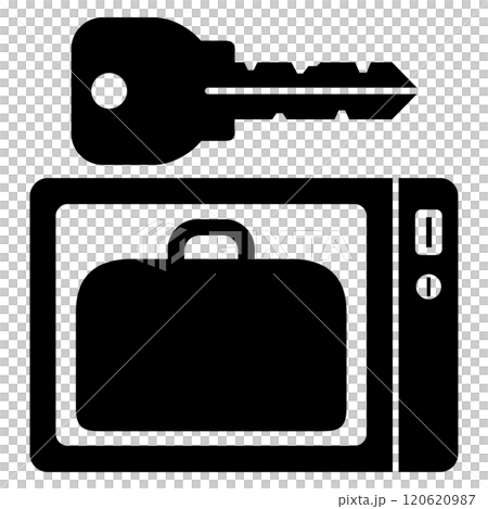 コインロッカーの場所を示す標識 120620987