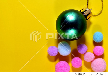 Greeting card balloons on a yellow background. Greeting card balloons on a yellow background. 120621672