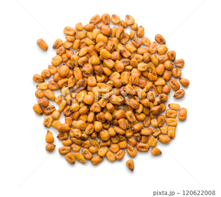 Roasted salted corn snack isolated on white background. Roasted salted corn snack isolated on white background. 120622008