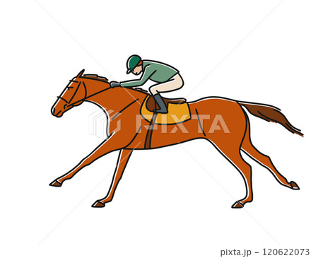 Jockey during horse races Jockey during horse races 120622073