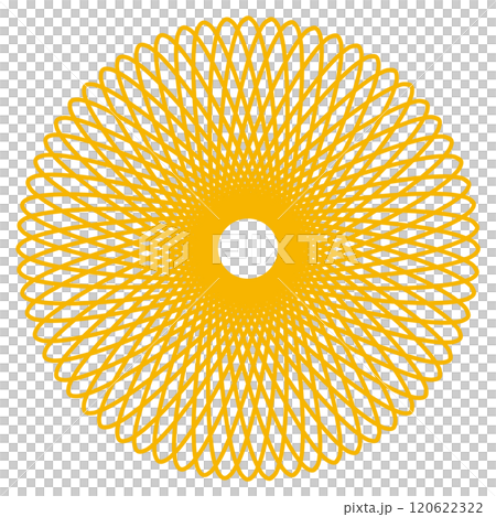 円の幾何学模様 120622322