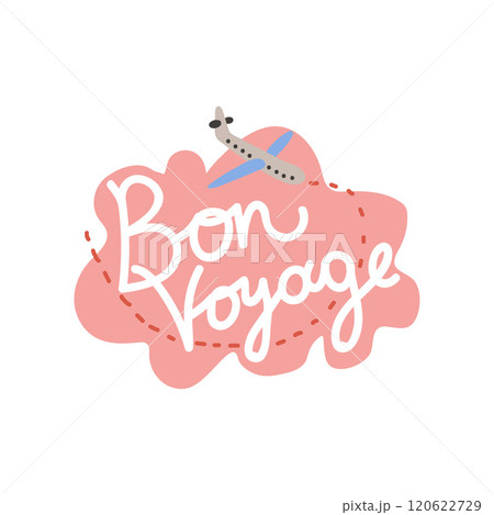 Bon Voyage, Have Nice Trip Banner Template Vector Illustration Bon Voyage, Have Nice Trip Banner Template Vector Illustration 120622729