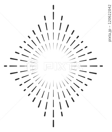 Vintage light emblem. Ray burst. Radial vintage explosion Vintage light emblem. Ray burst. Radial vintage explosion 120622842