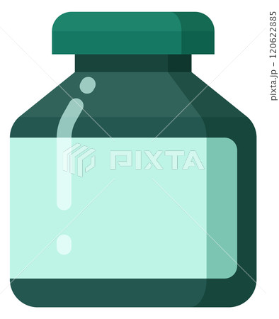 Medical remedy bottle color icon. Drug symbol Medical remedy bottle color icon. Drug symbol 120622885
