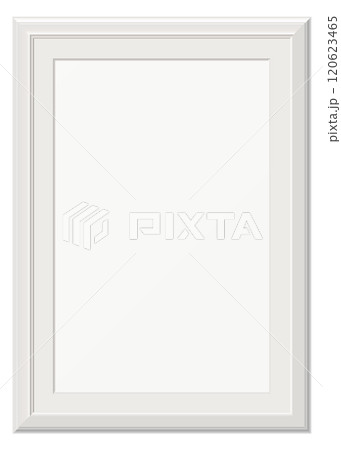 Wooden white photo frame mockup. Gallery picture border Wooden white photo frame mockup. Gallery picture border 120623465