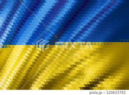 The Flag of Ukraine with folds The Flag of Ukraine with folds 120623781