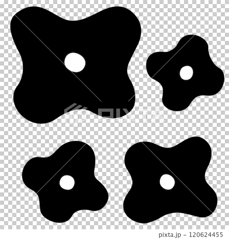 Simple flower silhouette Simple flower silhouette 120624455