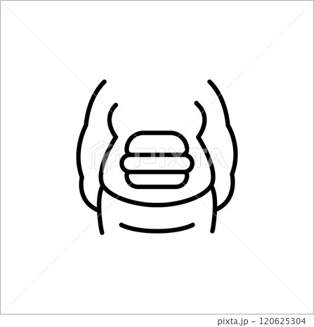 Junk Food Belly icon Junk Food Belly icon 120625304
