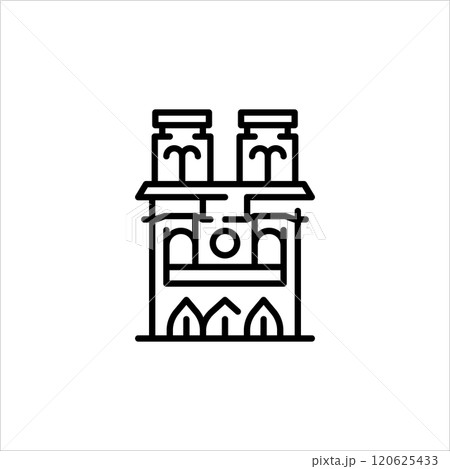 Notre-Dame Cathedral icon Notre-Dame Cathedral icon 120625433