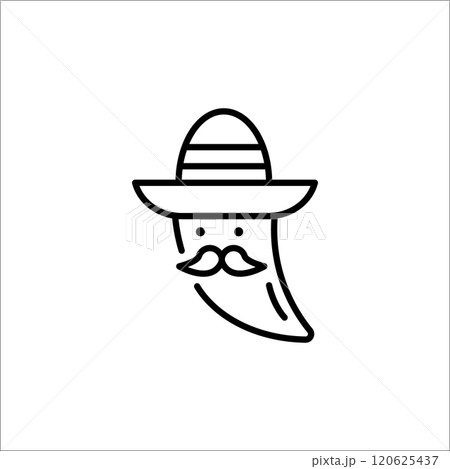 Mexican pepper icon 120625437