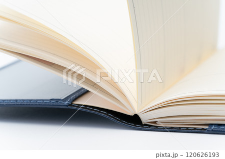 頁を開いたスケジュール帳のクローズアップ 120626193