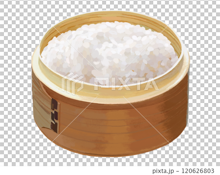 Rice in a rice container (without lid) 120626803