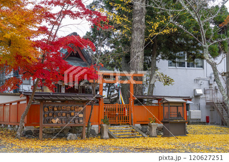 高野山 紅葉に包まれた小田原天神社 高野山 紅葉に包まれた小田原天神社 120627251
