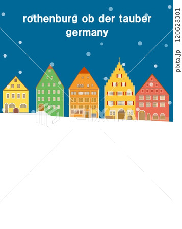 ローテンブルク　rothenburg ob der tauber　ドイツ　germany　雪風景 120628301