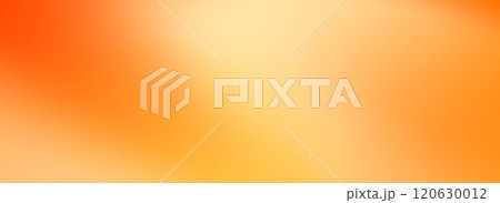 Warm orange yellow gradient background. Autumn colored blurred wallpaper. Fall smooth gradation backdrop for banner, poster, leaflet, brochure, booklet. Vector abstract fiery template overlay 120630012
