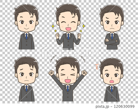 Set illustration of businessman 1 Set illustration of businessman 1 120630099