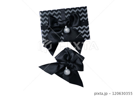 PNG, New Year gift, Christmas gifts with microphone isolated on white background. 120630355