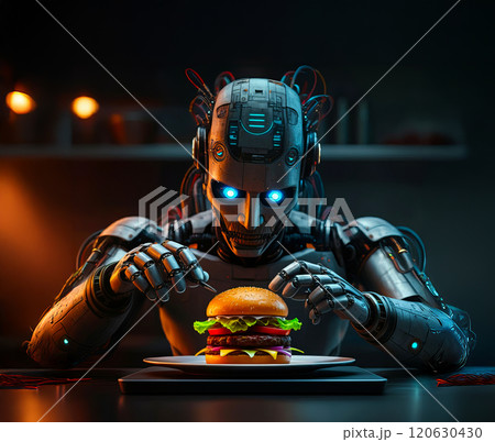 ロボットとハンバーガー 120630430