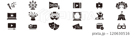 エンターテイメント アイコン エンターテイメント アイコン 120630516