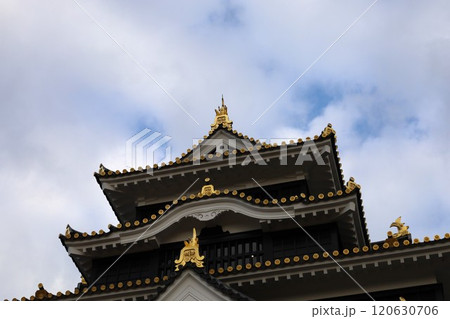 岡山城、天守閣 岡山城、天守閣 120630706