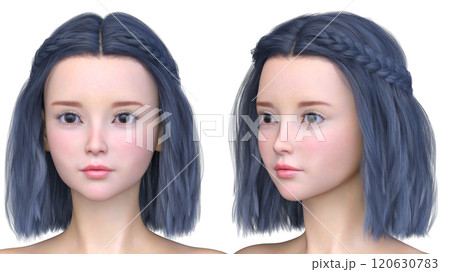 女性の顔アップ 120630783