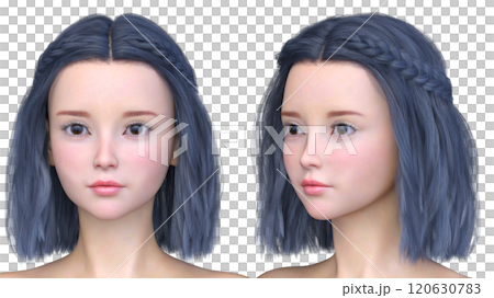 女性の顔アップ 120630783