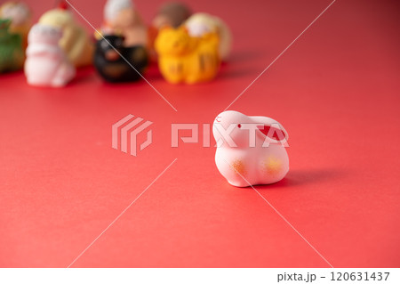 Year of the Rabbit zodiac figure. Year of the Rabbit zodiac figure. 120631437