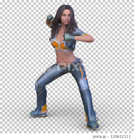 Female fighter Female fighter 120632111