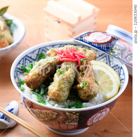 竹輪の磯辺揚げ丼 竹輪の磯辺揚げ丼 120633040