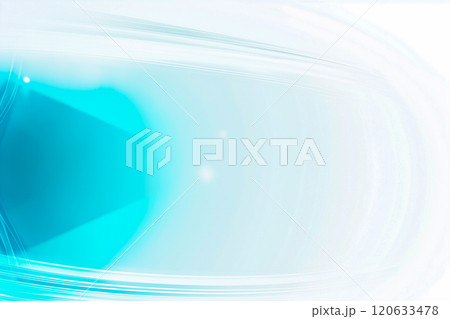 爽やかな青のグラデーション背景 — モダンな抽象デザイン 120633478