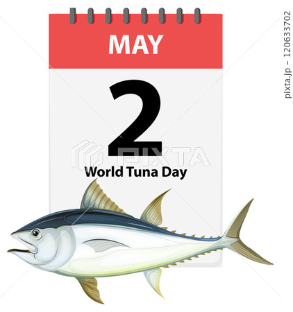World Tuna Day Celebration Illustration 120633702