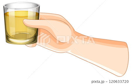 Hand Holding a Glass of Drink Hand Holding a Glass of Drink 120633720