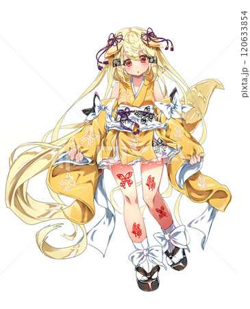 妖犬の美少女キャラクター立ち絵素材・表情6 妖犬の美少女キャラクター立ち絵素材・表情6 120633854