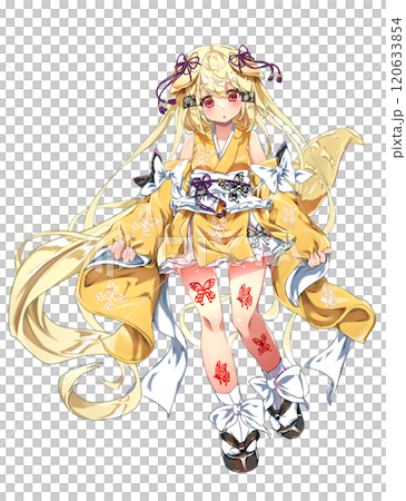 妖犬の美少女キャラクター立ち絵素材・表情6 妖犬の美少女キャラクター立ち絵素材・表情6 120633854